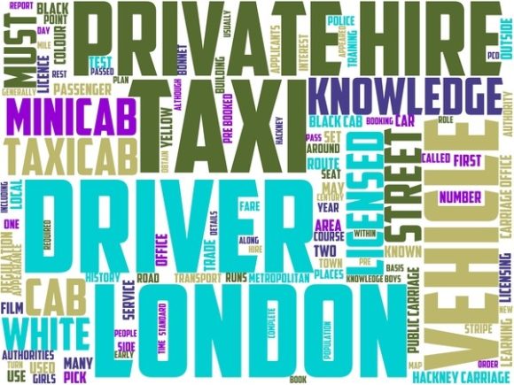 Minicab Driver Wordart Skinny Tumbler